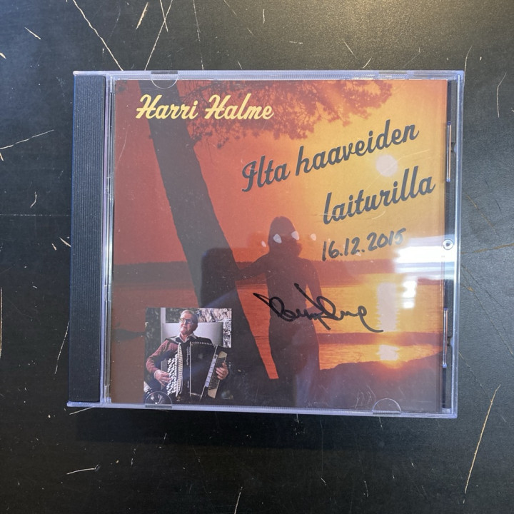 Harri Halme - Ilta haaveiden laiturilla (nimikirjoituksella) CD (VG+/VG+) -iskelmä-